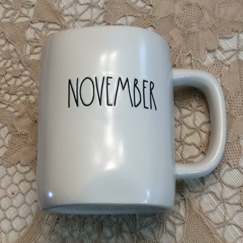 Rae Dunn November mug